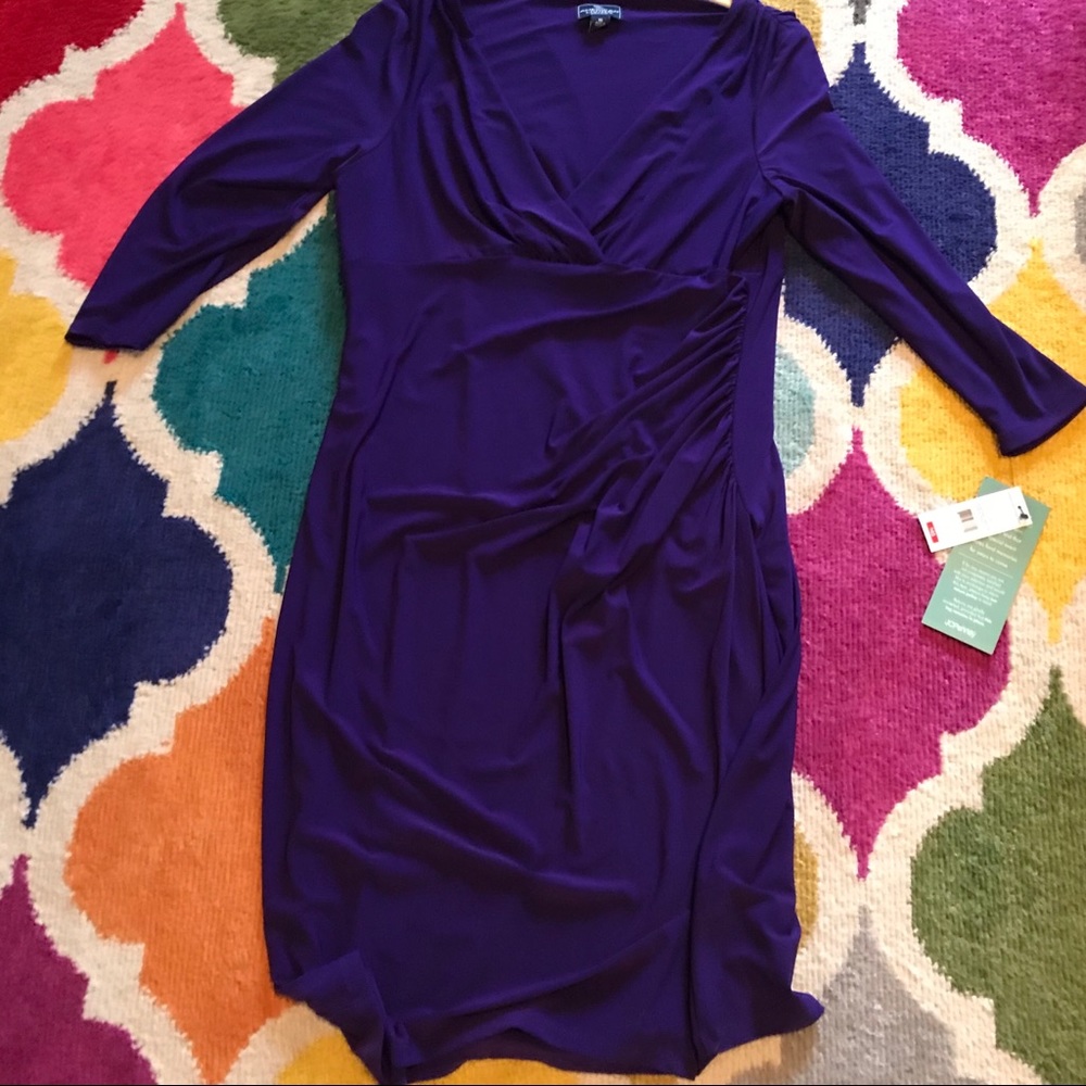 American Living 16 sleeved purple dress